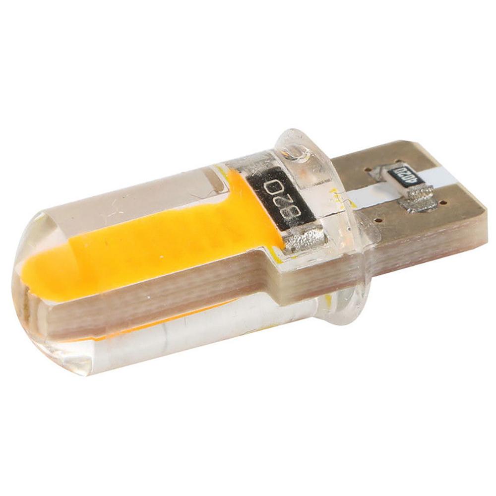 4 шт. T10 194 168 W5W COB Светодиодные Автомобильные Canbus Силиконовые Габаритные Огни Стоп-Сигналы Поворотники Подсветка Номера Оранжевые Потолочные Фонари 6