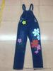 Women's Summer Denim Overalls – Classic, High-Quality, Loose Straight-Leg with Print
