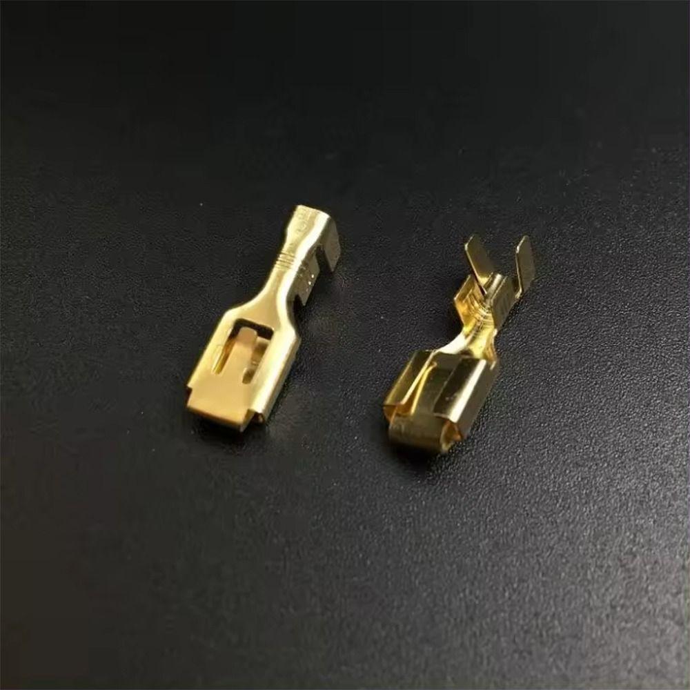 1/4 дюйма (6.3mm) Spade Quick Splice Crimp Female Медный провод Клемма Аппаратные Детали