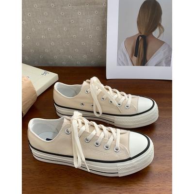 Платформенные парусиновые туфли женские туфли-маффины увеличивающие рост кеды 5615 новый цвет