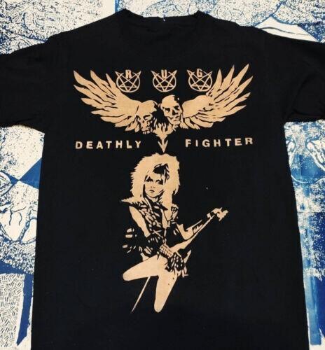 Vintage Randy Uchida Band Deathly Fighter Men Tshirt Black