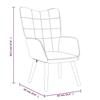 VidaXL Relaxation Chair and Stool Armchair with Footrest Living Room Chair Home Interior 327930