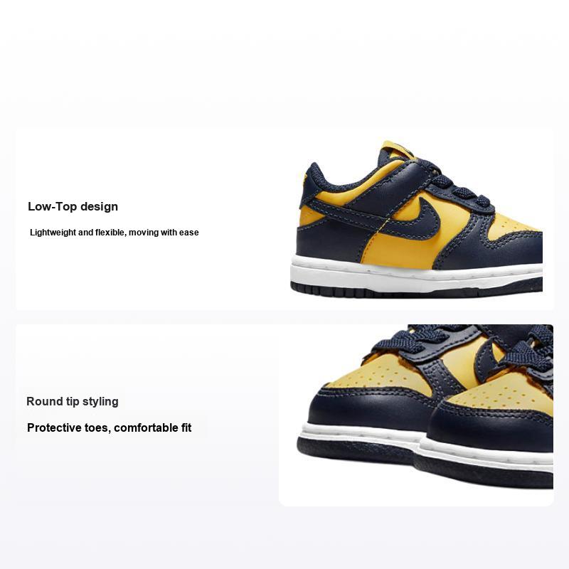 Nike Детские кроссовки Dunk Low TD Michigan 2021 Blue Varsity-Maize Midnight-Navy CW1589-700