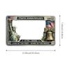 Veteran Memorial Metal License Plate Frame Decorative Ornament, Iron Craft Tabletop Decor for Home & Memorial Display