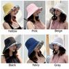 Wide Brim Cotton Summer Hat Women Packable Reversible Floral Bucket Hat UV Sun Protection Wide Brim Summer Beach Cap Double Sided Floppy Sun Hats