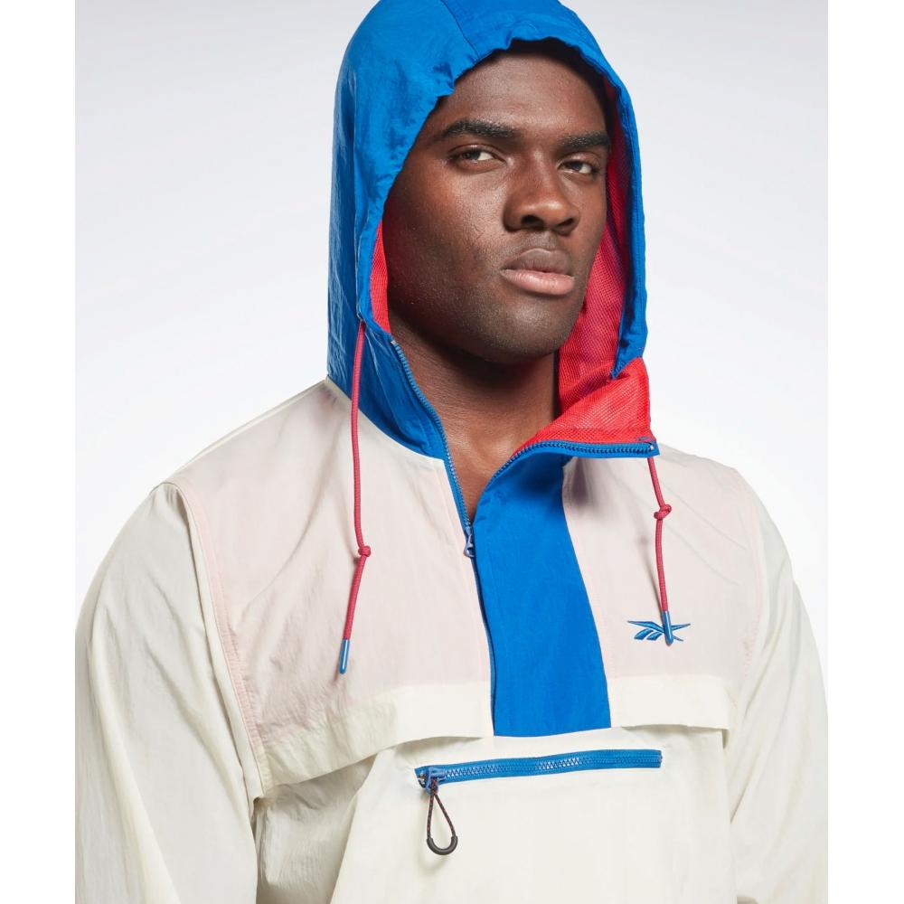 Reebok Легкий тканый анорак цвета слоновой кости Hg8904