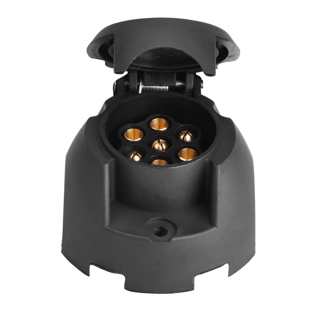 12V Trailer Plug Connector 7 Pin 12V Cable Connector European Truck Connector Trailer Lighting