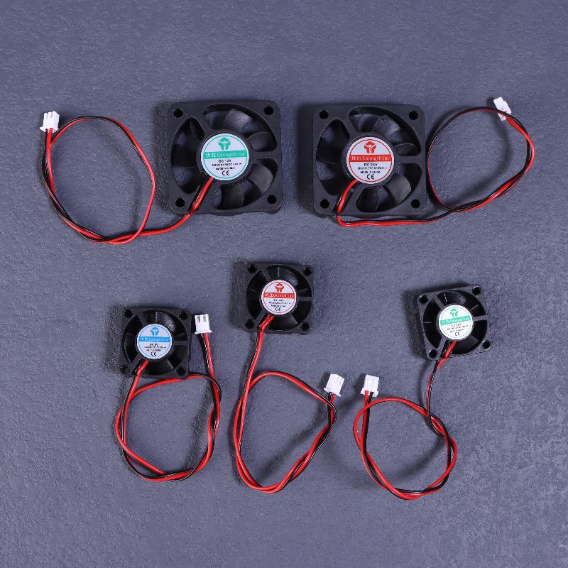 1 шт. Радиатор-охладитель для 3D-принтера, Hotend J-Head, Микроохлаждающий вентилятор 3010 4010 5010, Совместим с 12V 5V 24V, 2-контактный DC-охладитель