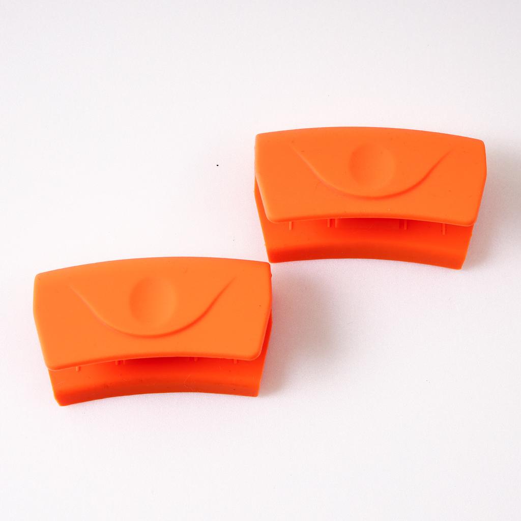 1 пара силиконовых зажимов для ушей, креативный зажим, чугунная ручка для микроволновой печи, изоляционный зажим для рук, набор ушей для горшка