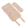 Castor Oil Pack Adjust Strap Double Layers Reusable Washable Castor Oil Wrap for Waist Neck Khaki