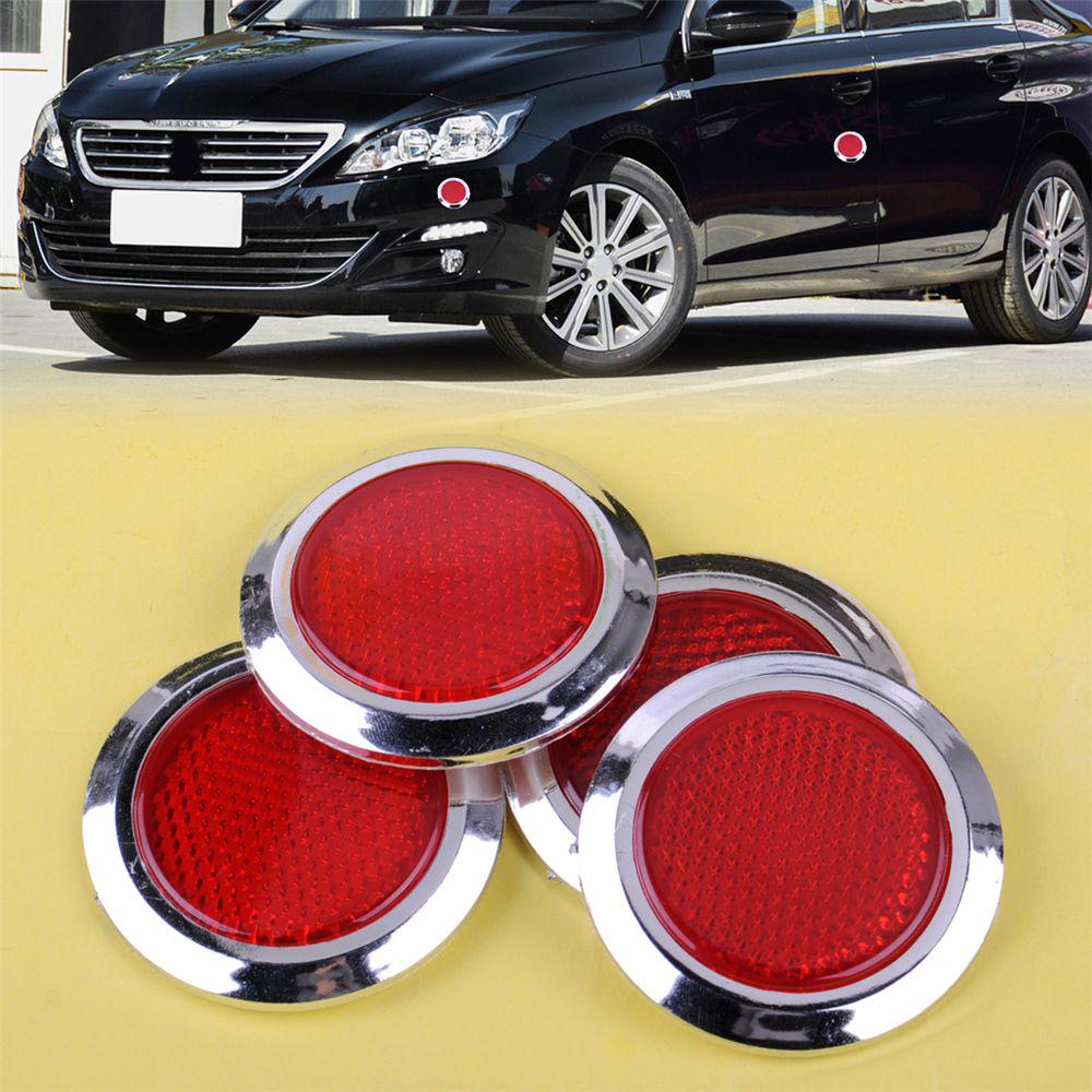 Покрытые красные автомобильные самоклеящиеся предупреждающие светоотражающие наклейки, отражатель, светоотражающие полосы