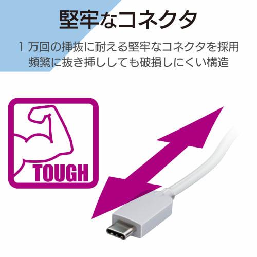 Elecom USB-хаб USB2.0 Type-C A гнездо 4 порта питание от шины кабель 15 см совместим с MacBook/iPad/Surface GO Pro 7 / Chromebook и т.д.. Белое лицо U2HC-A4