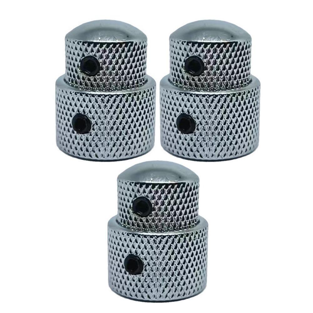 3Pcs Portable Dual Concentric Stacked Control Knobs Tone Volume Blend Knobs Cover  Guitar Parts
