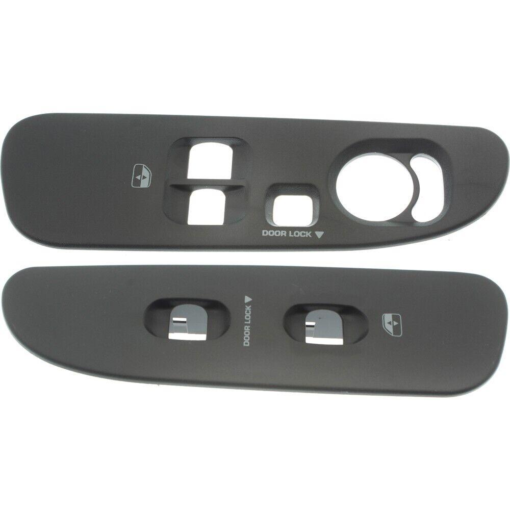 Pair Window Switch Bezels Set of 2 Front Driver & Passenger Side for Ram Truck