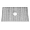 Shower Curb Kit, 1219x1828mm Shower Pan Kit with 160mm Central Drain, Lightweight EPS Shower Installation Kits with 2 Waterproof Cloths, Shower Pan