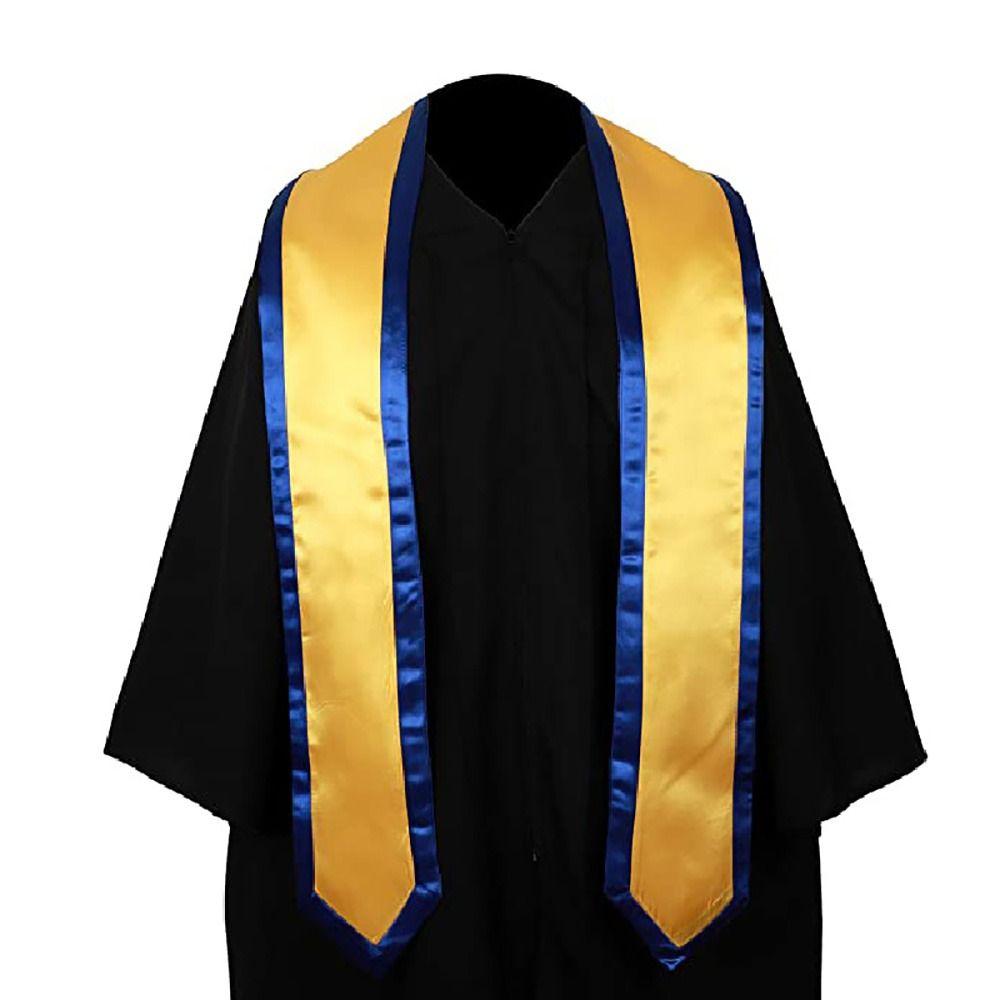 Unisex Graduation Uniform Adult Graduation Robes Graduation Stole Sash Honor Stole Black Sashes