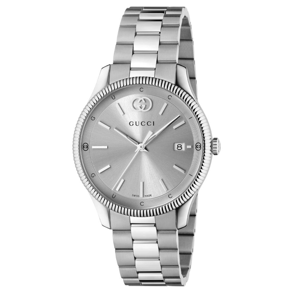 Gucci YA1264232 Мужские часы G-Timeless с серебристым циферблатом