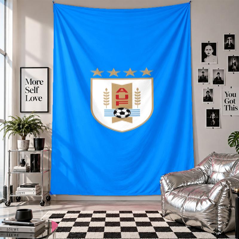 Wall TapestryUruguay National Team Art Hanging Cloth Decorative Background Cover for Room Decoration