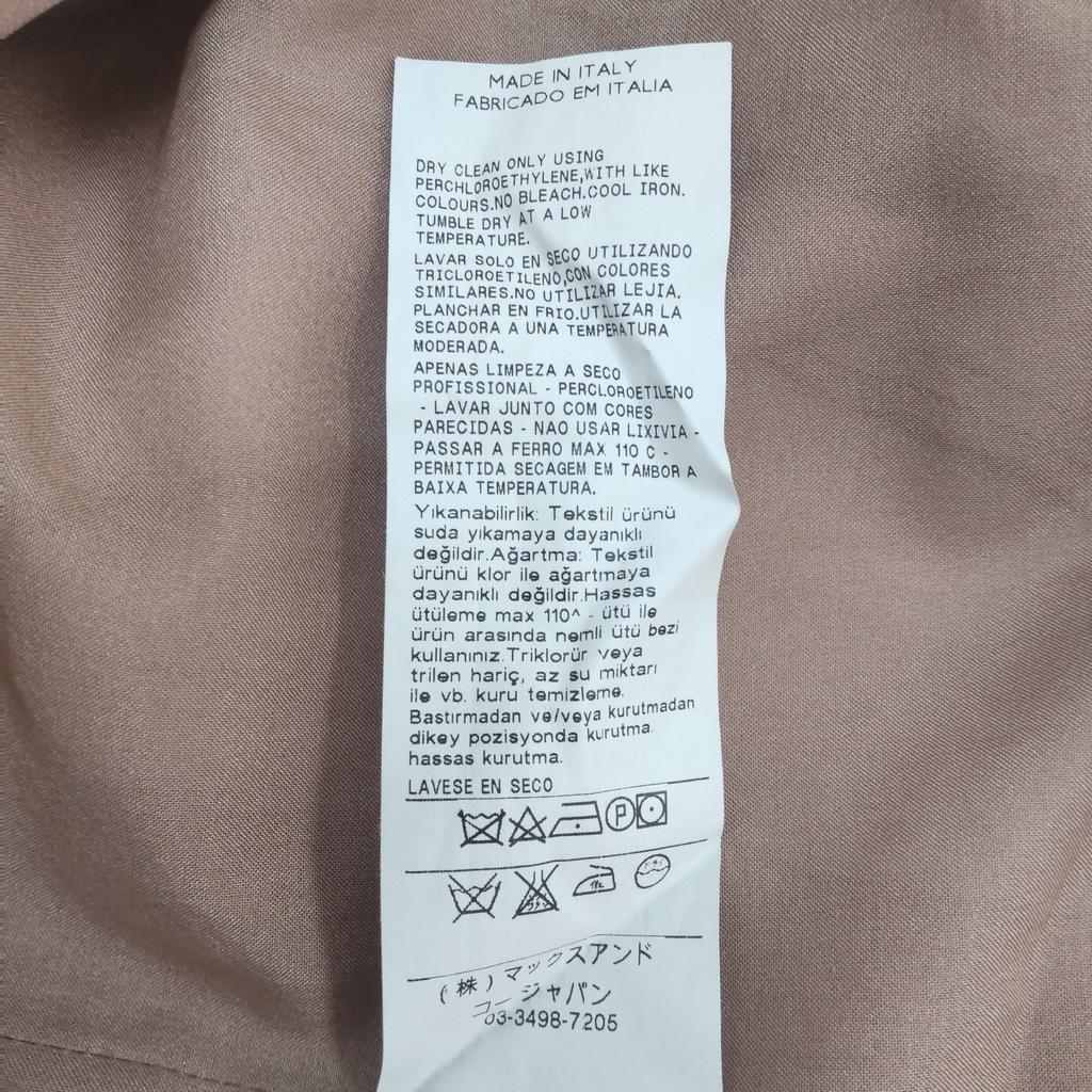 Отличное состояние Италия MAX&CO Шелк 100% Платье с коротким рукавом M Розовый цветочный до колена(ИСПОЛЬЗОВАЛ)