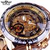 Mechanical Sport Design Bezel Golden Watch Mens Watches Top Brand Luxury Montre Homme Clock Men Automatic Skeleton Watch