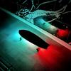 20PCS Skateboard Lights Longboard Fluorescent LED Flash Night Glowing USB Rechargable Scooter Board Underglow Lamp Decors