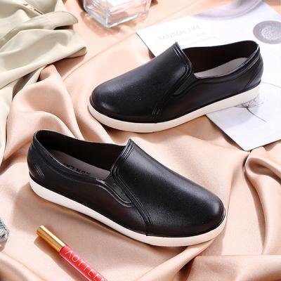 Женские летние нескользящие водонепроницаемые модные резиновые туфли с мелким носком