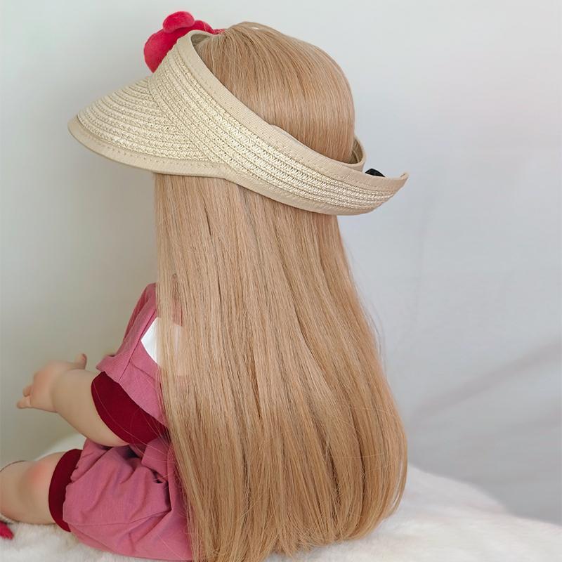 55 см полностью силиконовое платье принцессы Reborn Smile Baby Doll Дети для девочек реалистичные каштановые волосы Soft Touch кукла высокого качества