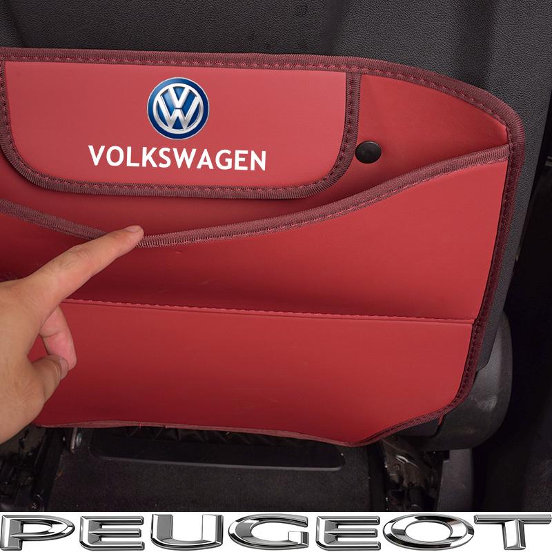 Защитный коврик на спинку автомобильного сиденья от пинков для VW GTI Polo Golf MK6 MK7MK8 Passat B6 B7 B8 Tiguan CC T-ROC Jetta Колпачок ниппеля шины