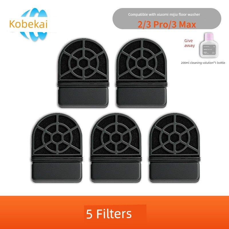 Compatible with Xiaomi Mijia Wireless Floor Cleaning Machine 2/3 Pro/3 Max Roller Brush Filter Core Cleaning Fluid Accessories and Consumables