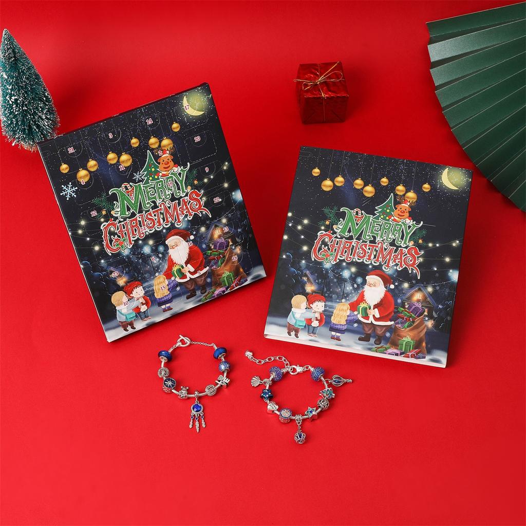 Christmas Advent Calendar 2022 Girls, DIY Bracelet Making Kit For For Kids Adult, 24-Days Christmas Countdown Calendar Jewelry Gifts