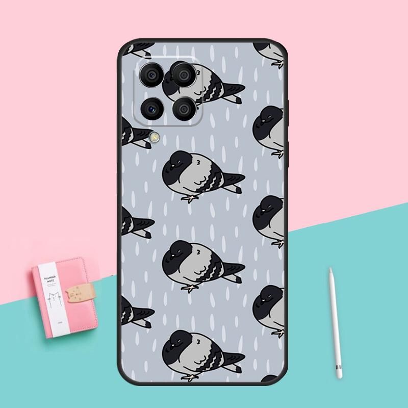 Голуби Птицы Стая Для Samsung Galaxy M53 M33 M32 M16 M06 M12 M55 M15 M35 M14 M34 M54 M11 M21 M31 M13 M52 Чехол