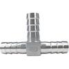 1pc Hose Nozzle 304 Stainless Steel Hose Nozzle 6mm 8mm 10mm 12mm Ttype Pipe Fitting Pagoda End Nozzle Pushin Connector (color: T Tee, Size: 16mm)