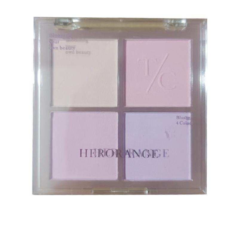 HER ORANGE Four Colors Blush Swell Blush Purple Blush Blue Matte Natural Nude Makeup Warm Color Peach Apricot Blush