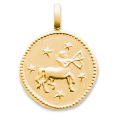 [Q8181] — Позолоченный кулон «Стрелец» — 16 мм