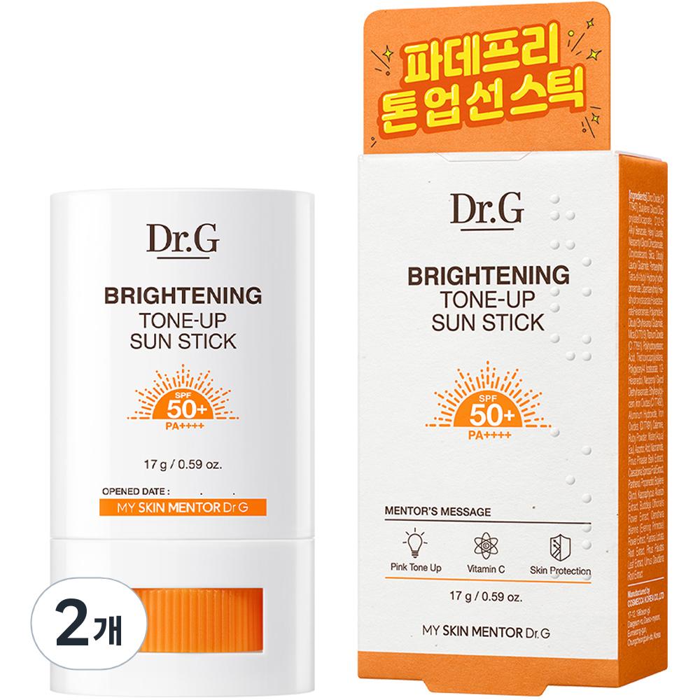Dr.G Brightening Tone-Up Sun Stick SPF50+ PA++++, 17g, 2 Pieces
