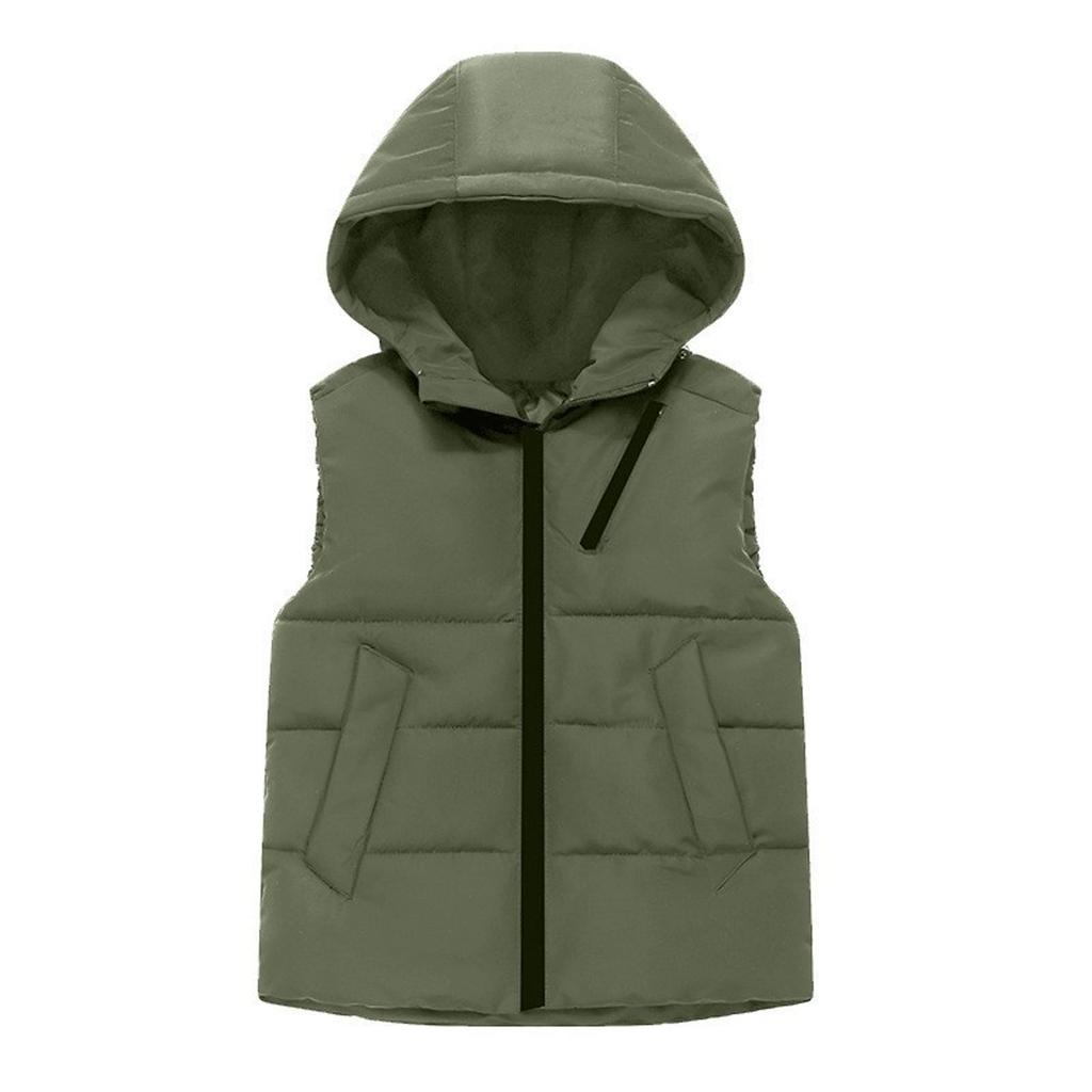 Children's Fashionable Casual Hooded Vest Jacket