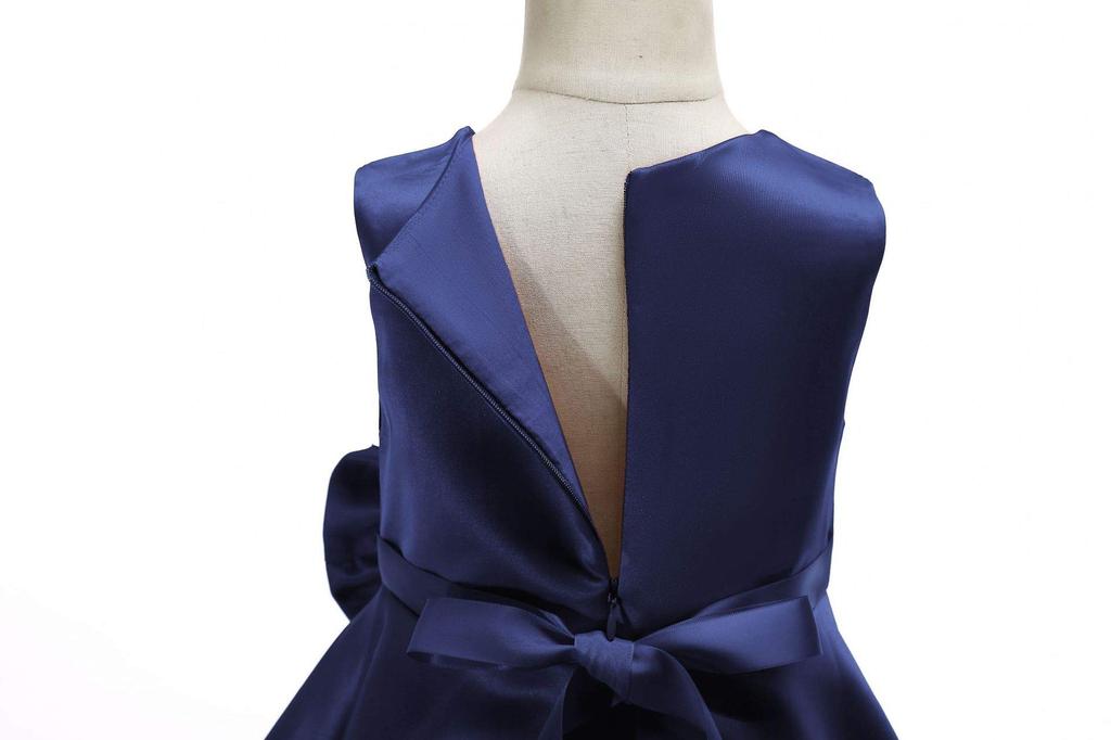 Платье Suerba для фортепиано и торжественных случаев Детские концерты, Свадьбы, Сити-Го-Сан, (130, Темно-синий)