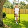 Wooden Children Climbing Rope with Platforms Swing Chair for Kids  Playground Equipment