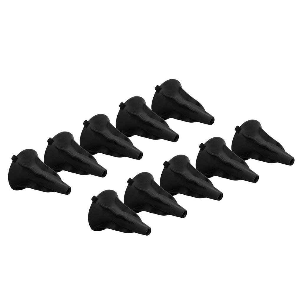 10Pcs Soft Rubber Arrowhead Suction Cup Arrow Heads for Children Hunting Game Outdoor Sports Black