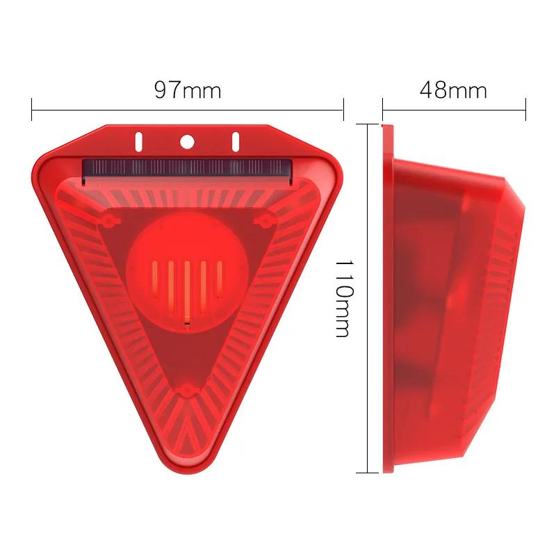 1/4Pcs LED Solar Alarm Light Outdoor Waterproof Solar Powered Lamp Farmland Pasture Anti-Animal Villa Garden Security Light