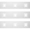 14 Pack Shower Caddy Adhesive Replacement Flat, Transparent Strong Adhesive Hooks, No Drilling, Waterproof Wall Hooks for Shower Caddy, Bathroom