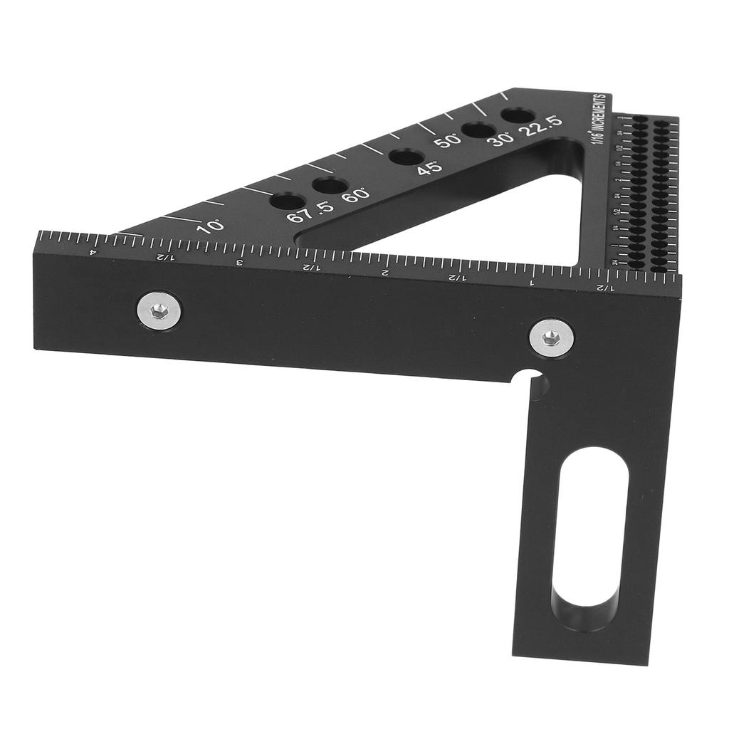 3D Многоугольная измерительная линейка 45 90 градусов Разметка положения отверстий Деревообрабатывающий угольник Плотник