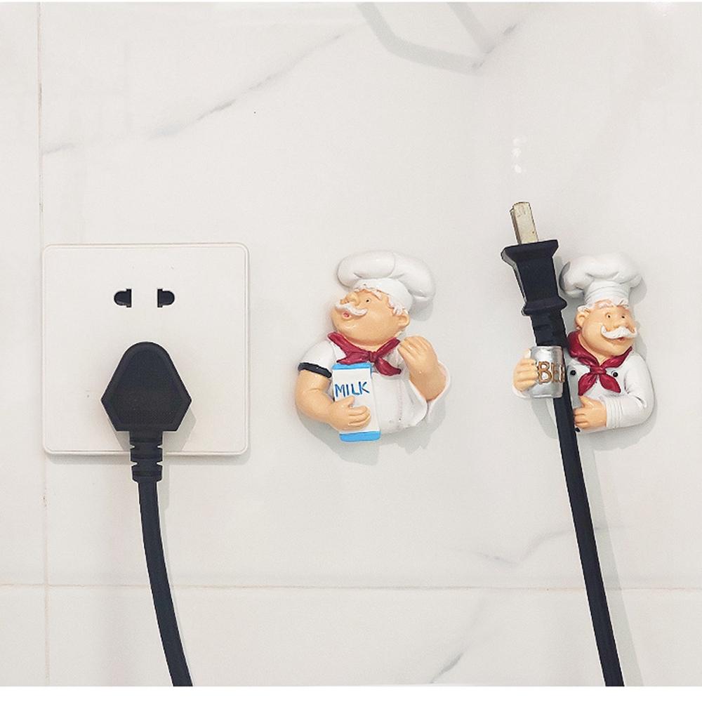 1 шт. синтетическая смола шнур питания стойка для хранения поварской стиль кухонные крючки новый органайзер для вилок кухня