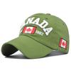 Модная бейсболка Канада Флаг Канады Кепка Вышивка букв Бейсболка Snapback Регулируемая Мужские бейсболки Gorras