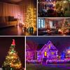 BTF-LIGHTING 5M 33 светодиодных гирлянды, молочно-белые, форма звезды, радужные цвета, WS2812BIC, питание от USB, DC 5V