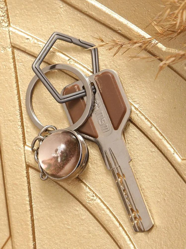 Luminous Round Double-Sided Crystal Hedgehog Keychain