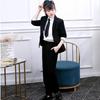 2022 Girls' Fashion Blazer Set: Chic Black Suit for Medium and Large Children - Perfect for Runway, Street, and Performance In Spring and Autumn
