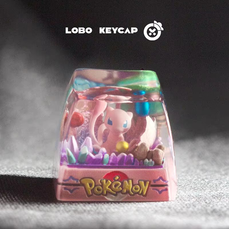 PokMon Gengar Snorlax  Keycap Anime Peripheral Mechanical Keycaps Single Cute Resin Dropping Glue  Keycap