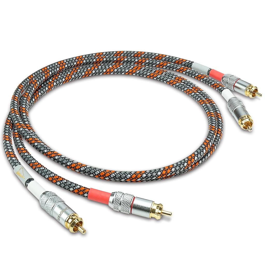 UCINNOVATE RCA-RCA RCA аудио стерео мужчина-мужчина с позолоченными разъемами для стерео домашних фонокорректоров High-End Hi-Fi кабель, кабель 0,5 м/1,64 фута,
