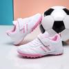 Football Shoes Summer New Children's Leather Surface Campus Training Velcro Classmate Football Shoes Women's Size 30-39